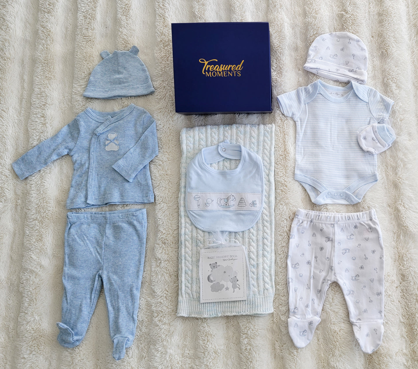 Baby boy cozy gift set