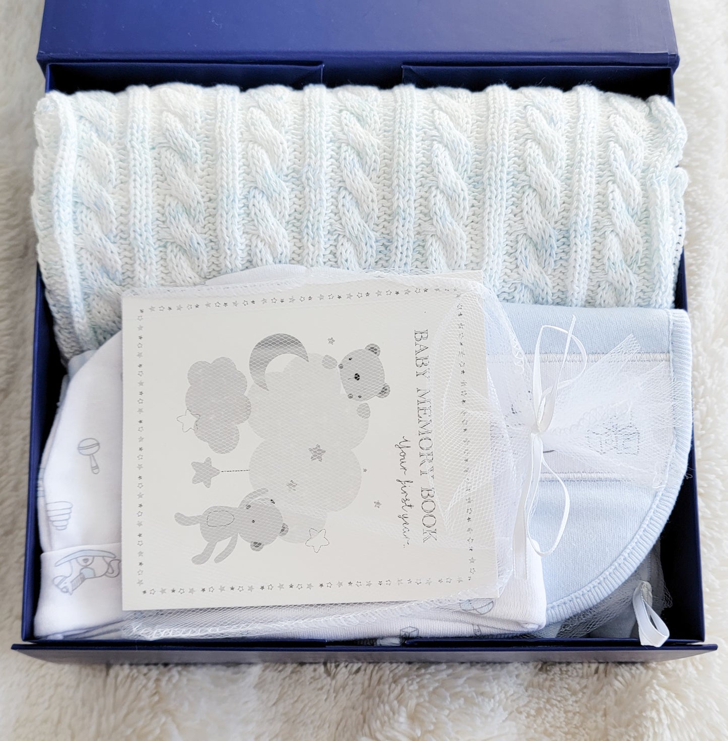 Baby boy cozy gift set