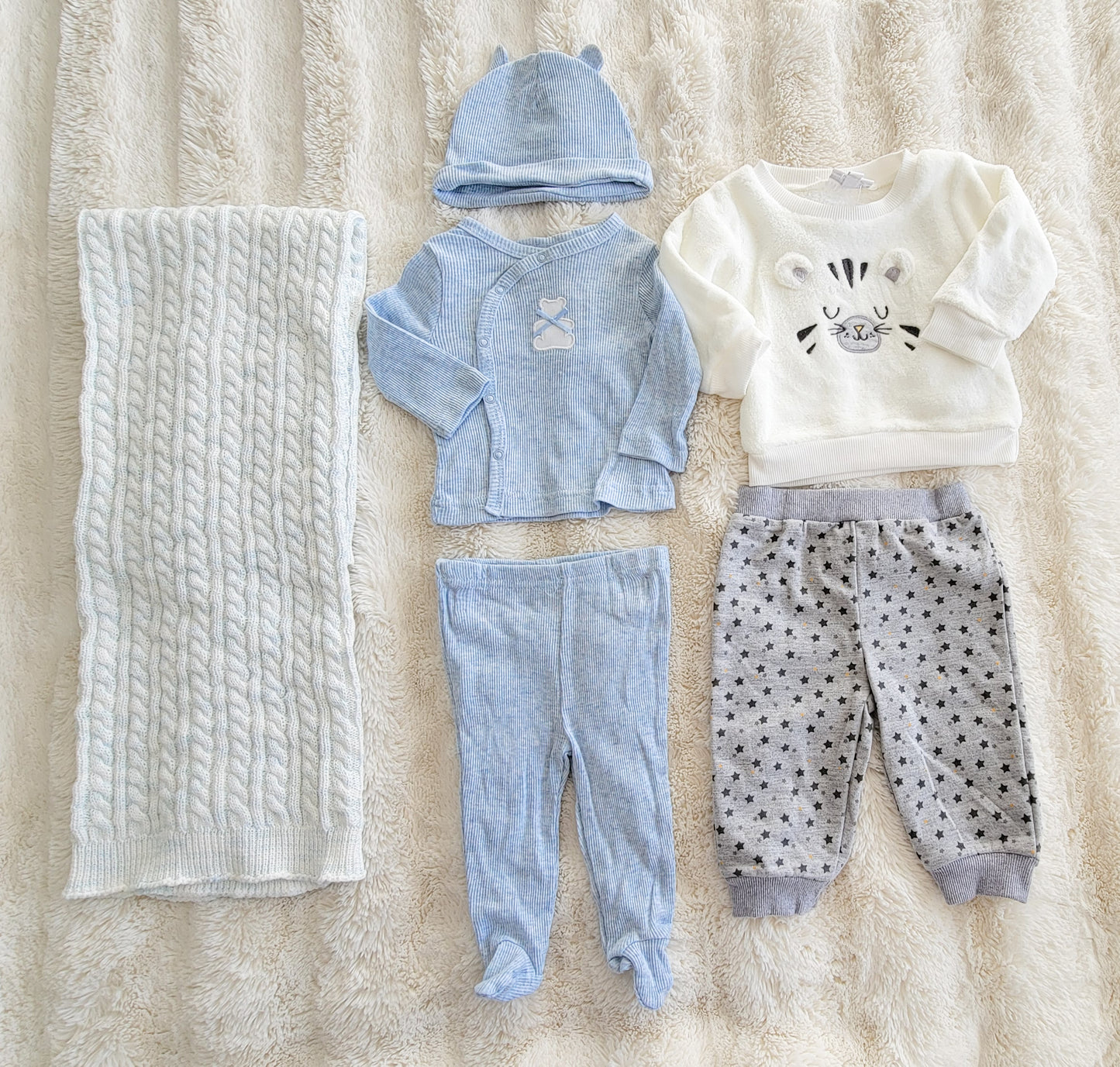 Teddy bear cute baby boy set